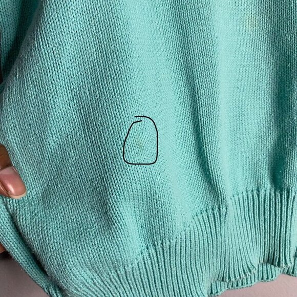 Bay Club Women's Vintage Teal Crewneck Knit Sweater - Picture 8 of 8